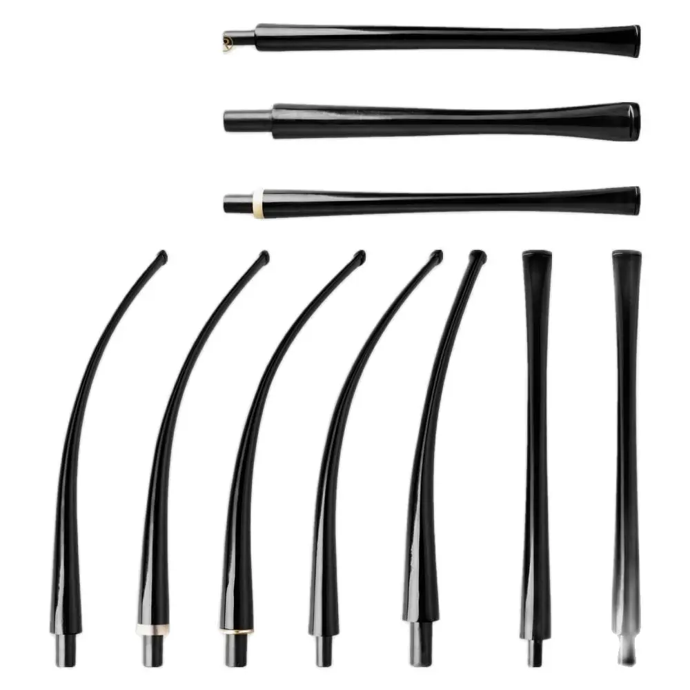 12Pcs/Lot Wholesale Acrylic Long Handle For 3MM / 9MM Filter Tobacco Reading Pipe Mouthpiece Smoking Pipe Tail Consumables