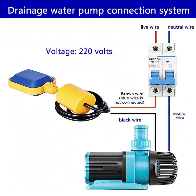 Kabel-Schwimmerschalter für Flüssigkeiten, Wasserstandsschalter, Steuergerät, Schütz, Sensor, Einzelschwimmer für Wasserpumpen, Tankfüllung – Detail 12