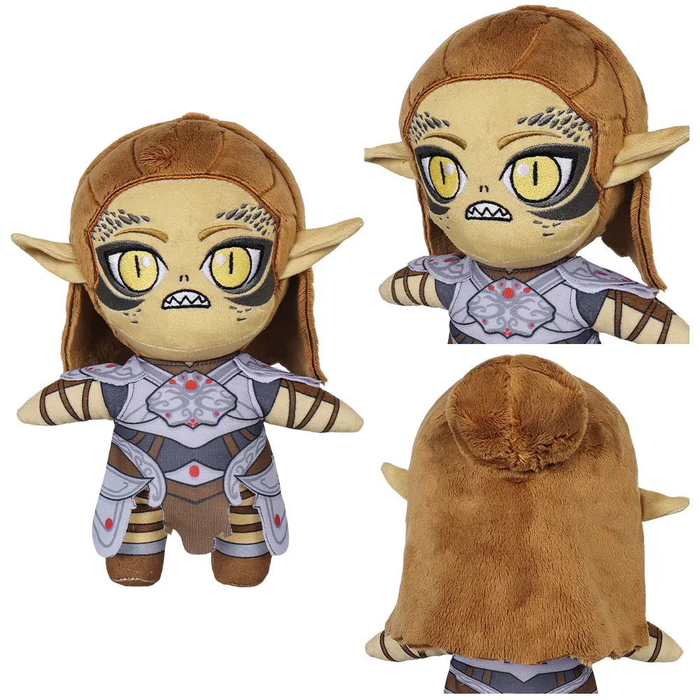 Minthara Cosplay Peluches, Jeu Balder Gate Lae'zel Dessin Animé Mignon, Poupées en Peluche Douces, Mascotte, Adultes, Enfants, Anniversaire, Ulcère, Cadeau de Noël