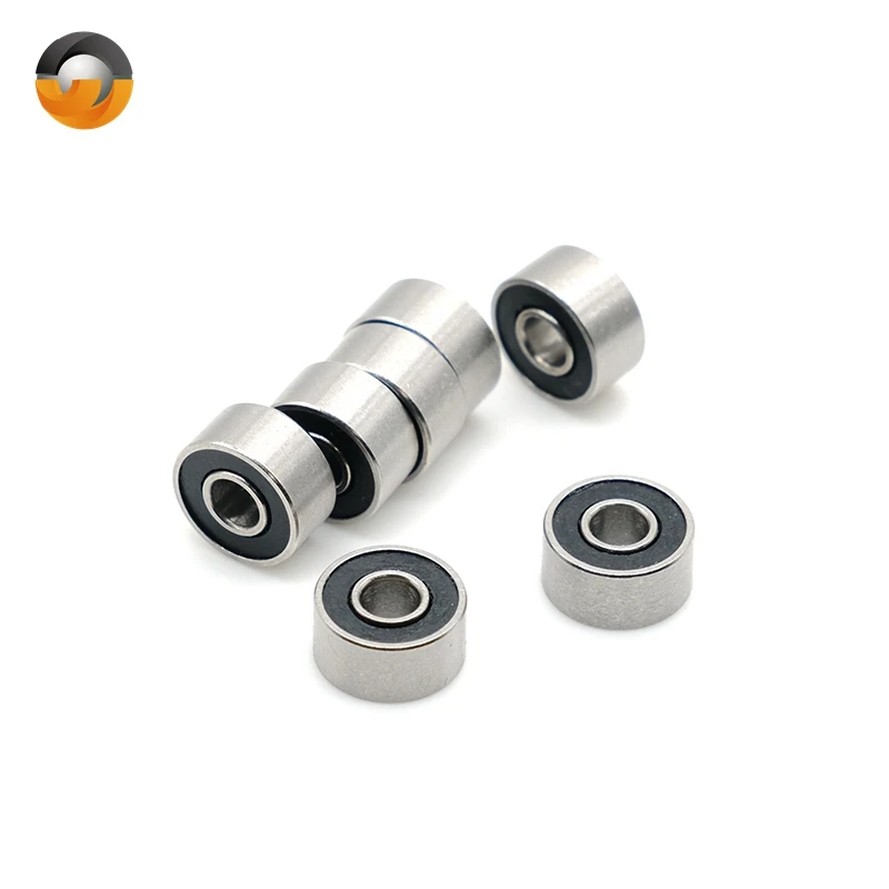 스테인리스 스틸 깊은 홈 볼 베어링, ABEC-7 베어링, S693RS, 3x8x4mm, 693-2RS, S693-2RS S6932RS, 10 개