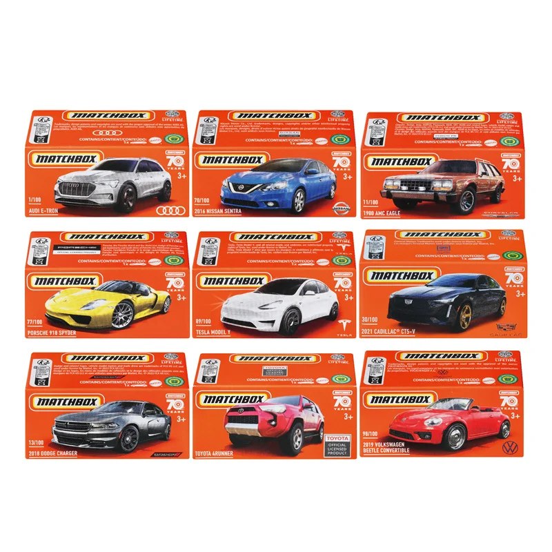 

NEW 2023 MATCHBOX 1:64 Audi amc Tesla model Y Nissan Porsche 918 spyder 4runner Collection die-cast alloy car model DNK70