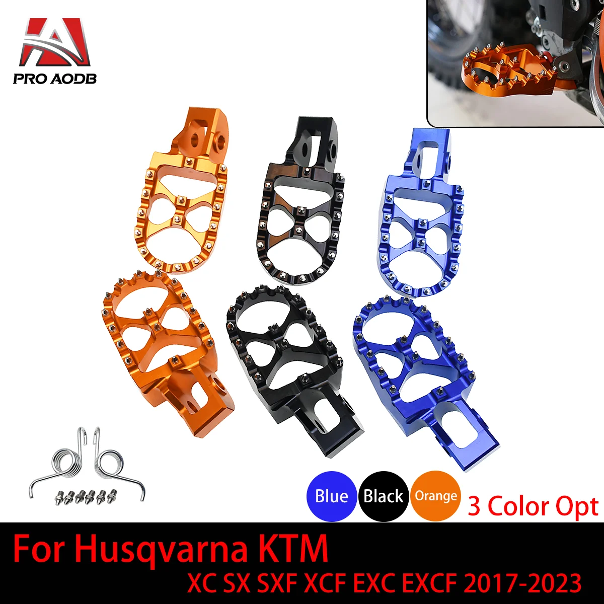 

Motorcycle Gear Shift Foot Lever Footpegs Footrests Foot Pegs Pedals For KTM Husqvarna Gas Gas MC MCF EX EXF EC ECF 2021-2023