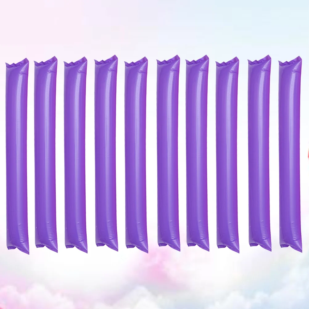 

60Pcs Sports Cheer Sticks Inflatable Thicken Party Noise Maker for Game Nights Parades Fan Engagement Tools Purple