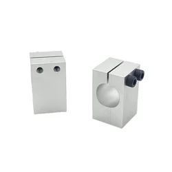 Aluminum Alloy Shaft Fixing Bracket Pillar with Threaded Parallel Guide Support Pipe Clamp Bearing Housing