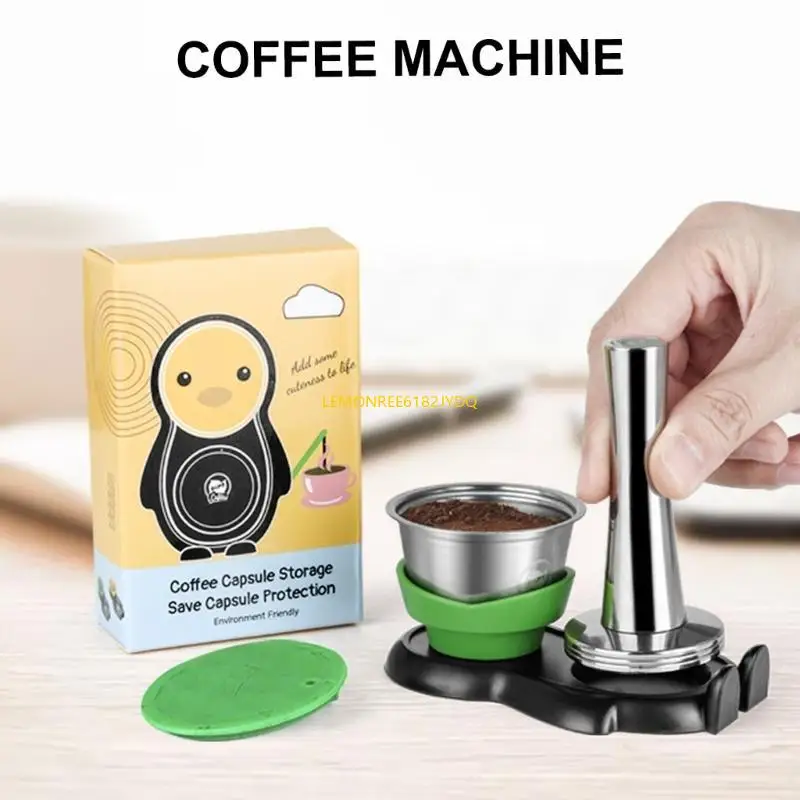 M7DF قرون القهوة من الفولاذ المقاوم للصدأ مع فرشاة ملعقة والعبث لإسبريسو