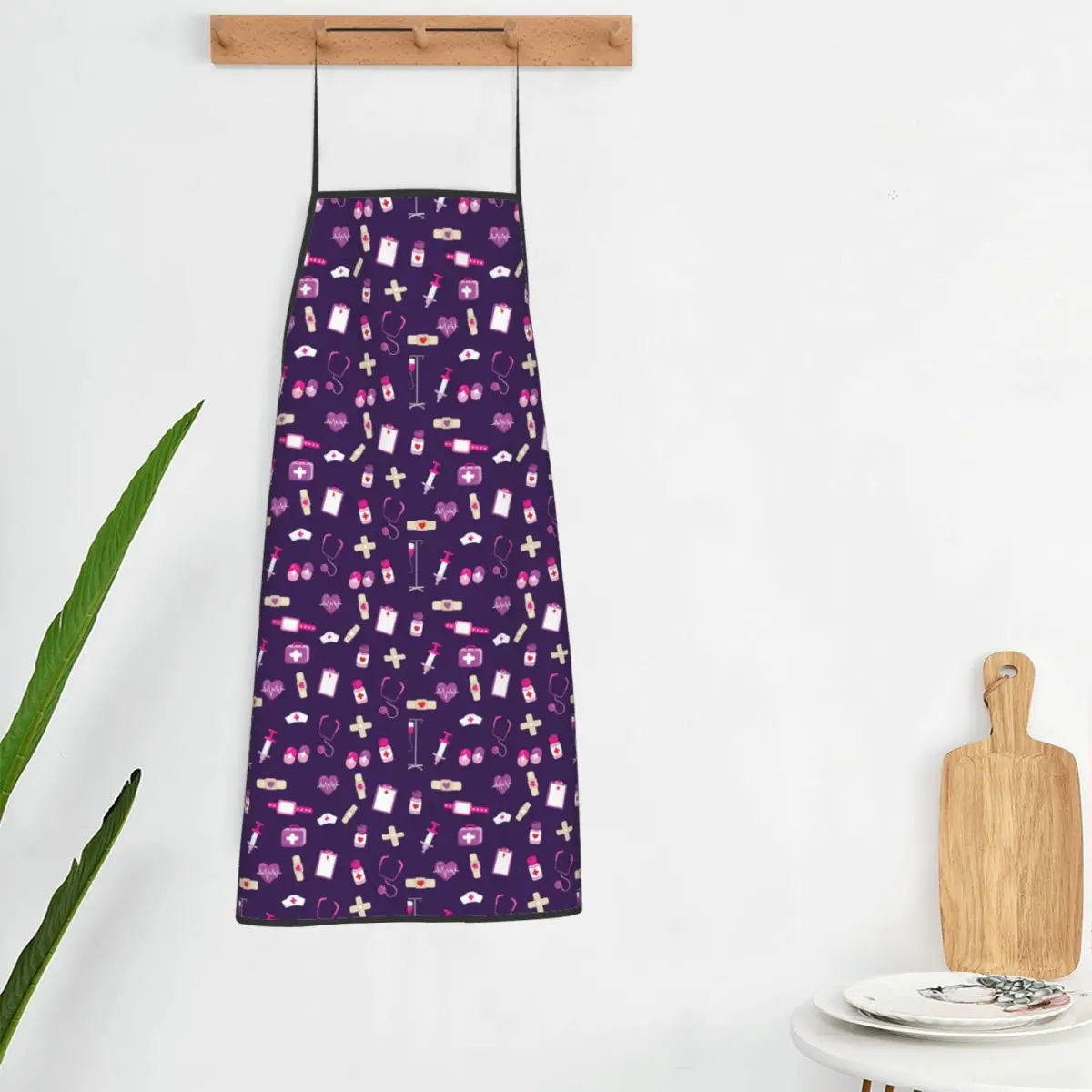 Hospital Medical Pattern Gift For Nursing Nurse Apron Chef Cooking Baking Tablier Bib Kitchen Cleaning Pinafore for Women Men