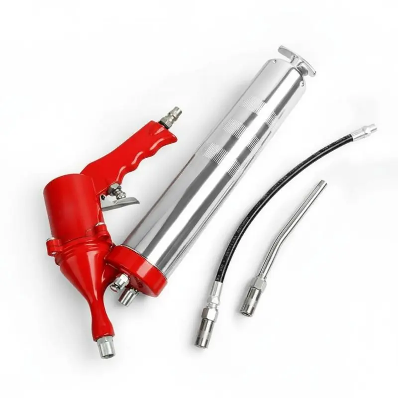 

High Pressure Lubricant Alloy Frame Air-Powered Lubricant Leak-Resistant Design for Construction Site