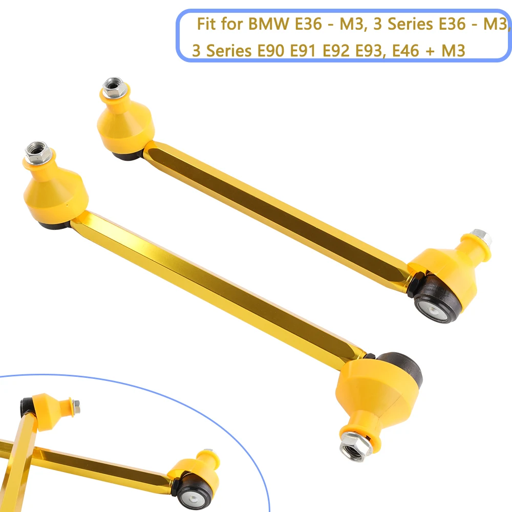 Front Adjustable Sway Bar End Links Fit for  BMW 3 Series E36 E46 M3  M54 M52 S54 Heavy Duty New performance suspension parts