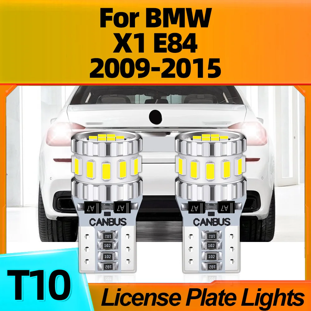 

2PCS T10 W5W Car LED License Plate Lights 12V Auto Lamp Bulbs 800LM 6000K For BMW X1 E84 2009 2010 2011 2012 2013 2014 2015