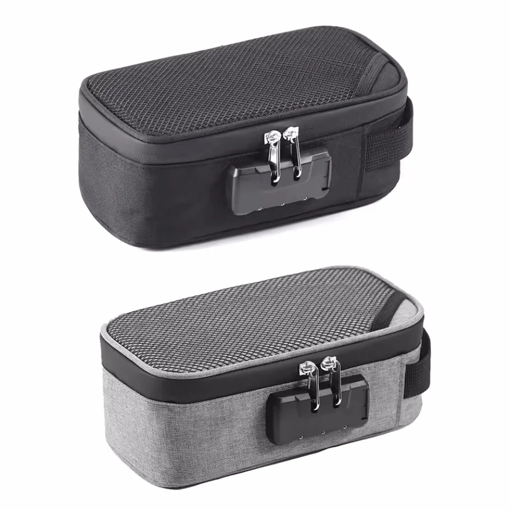 New Smell Proof Bag Large-capacity With Lock Activated Carbon Deodorant Bag Portable Pipe Bag Convenient with Combination Lock