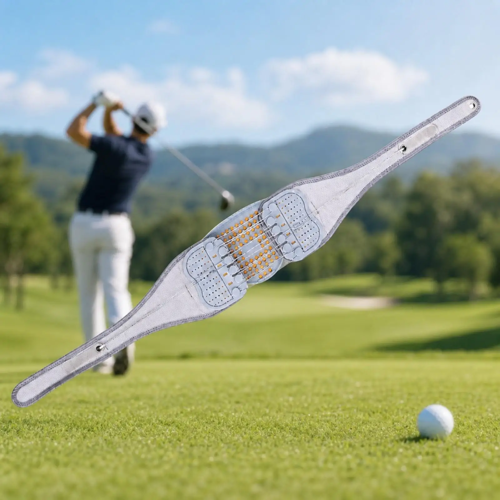 Golf Waist Support Belt for Driving Range Breathable Swing Trainer with Adjustable Fastening Points for All Skill Levels