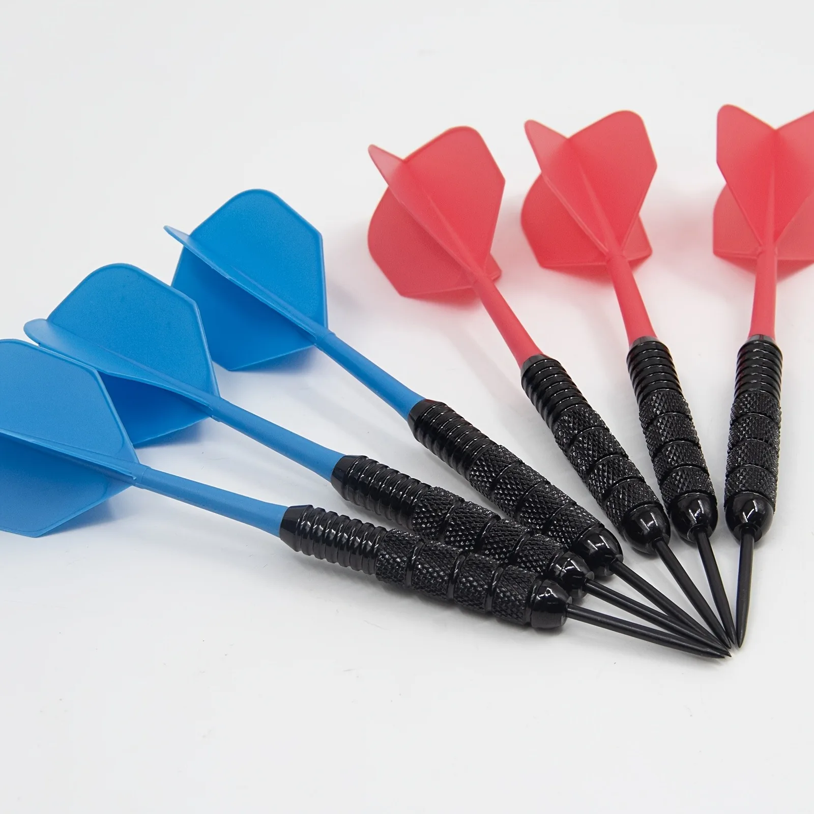 22g Professional Iron Dart Set (6pcs), Featuring Anti-slip Weighted Dart Barrels, Including Dart Shafts and Spare Flights
