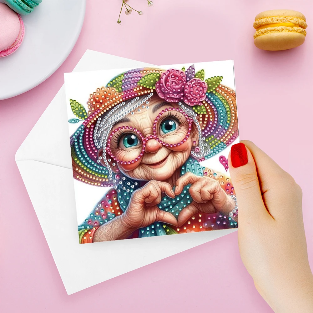 

6 шт. DIY горный хрусталь Алмазная мозаика открытки Алмазные художественные открытки ручной работы на Рождество, дни рождения, День благодарения и праздники