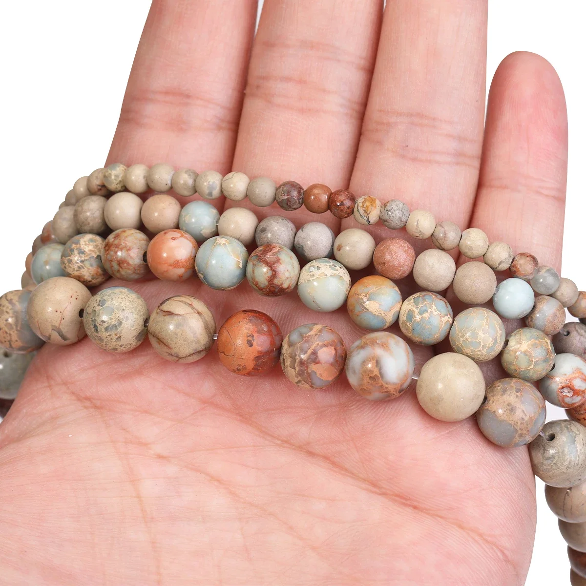 

Натуральный змеевидный камень, яшма, осад, драгоценный камень, овальные свободные бусины для изготовления ювелирных изделий, ожерелье, браслет, бусины «сделай сам», для ювелирных изделий