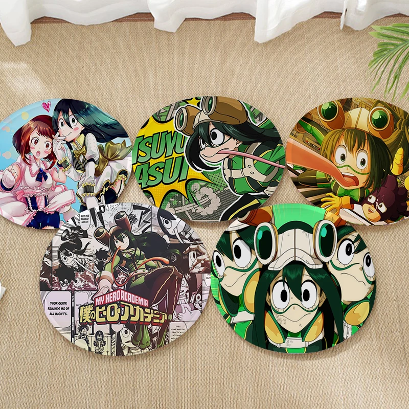 Tsuyu Asui My Hero Academia Top Quality Gamer Modern Minimalist Style Plush Cushion Home Back 50x50cm Outdoor Garden Cushions