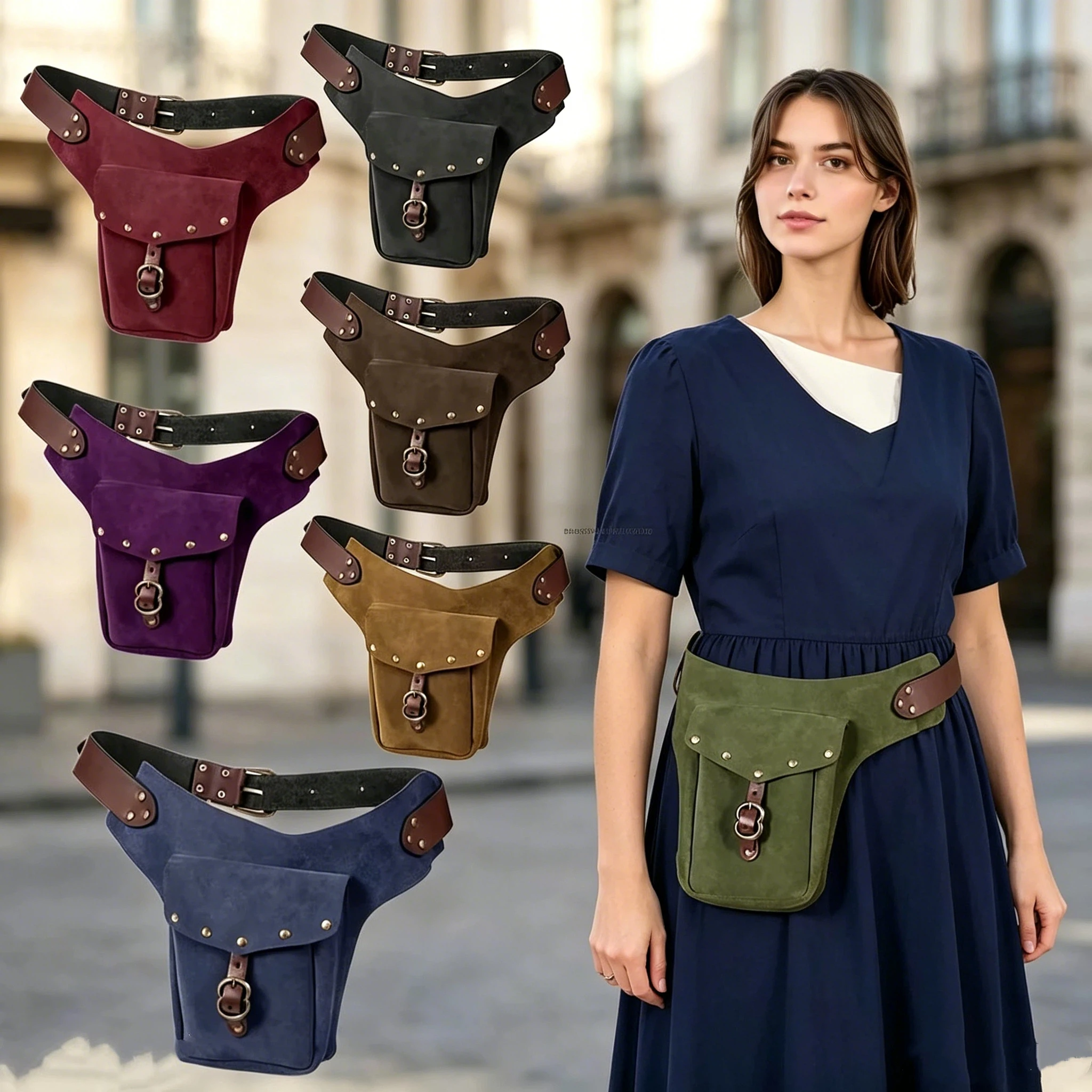 Vintage Medieval Waist Pouch Renaissance Adjustable Belt Bag Women Sporting Cosplay Fanny Pack Bags Small Purse Waistpack 2026