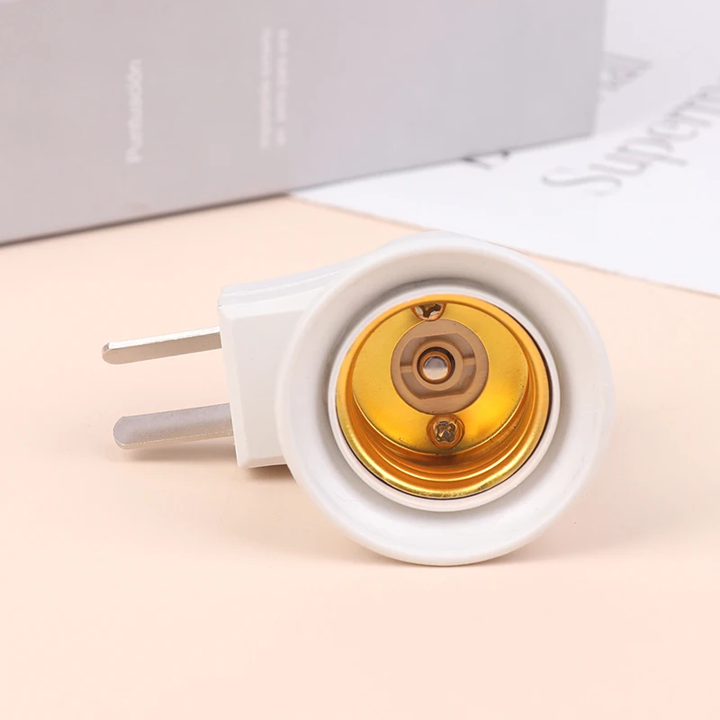 1PC EU US AU Plug E27 LED Lamp Base Power Holder Converter For Led Light Bulb Adapter Socket AC Power 110V 220V EU Plug Switch