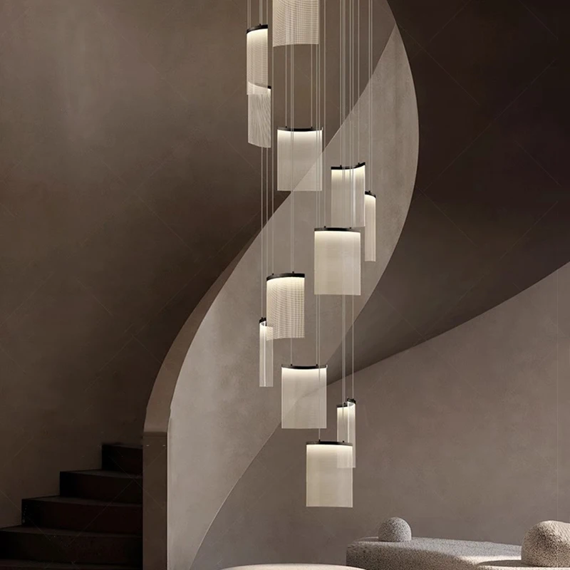 Modern Home Decor Led Lights Pendant Light Lamps Forstaircase Chandeliers For Living Room Hanging Light Indoor Lighting