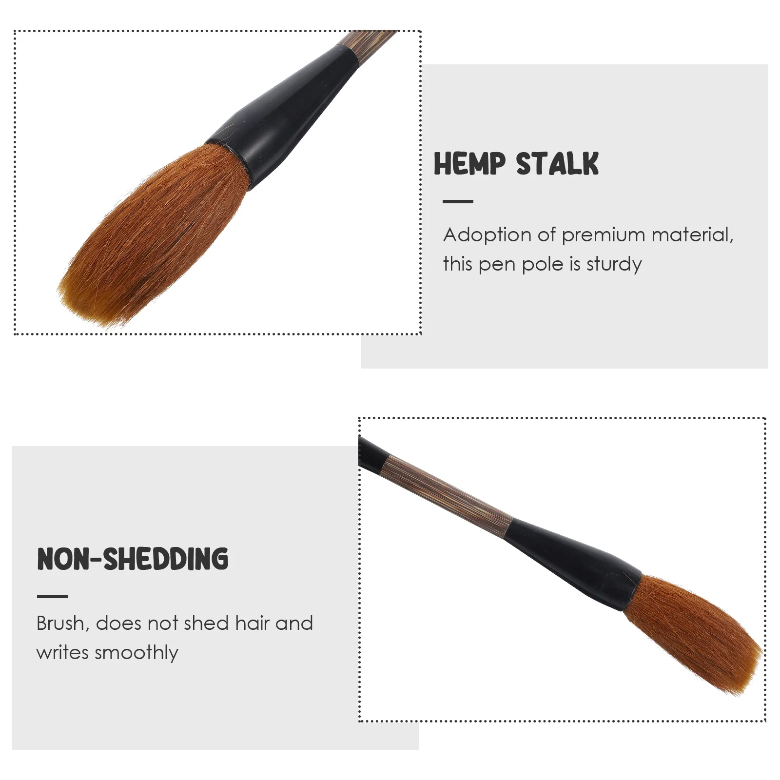 

1Pcs Wolf Hair Calligraphy Brush Pen Premium Durable Sturdy Pole Traditional Chinese Painting Writing Brush for Watercolor