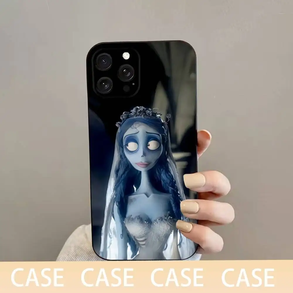 Etui na telefon C-Corpse Bride Victor do iPhone 16,15,14,13,12,11 Plus,Pro Max,XS,X,XR,SE,Mini,8,7,Soft Silicone Black Cover