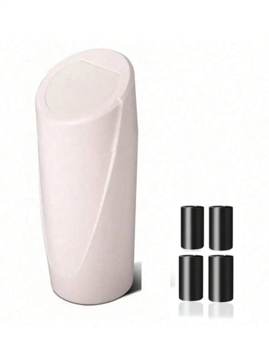 2pcs/1pc Car Trash Can With Lid, Car Trash Can Cup Holder, Portable Leak-Proof Car Garbage Can With Trash Bags, Front/Rear Seat view 5