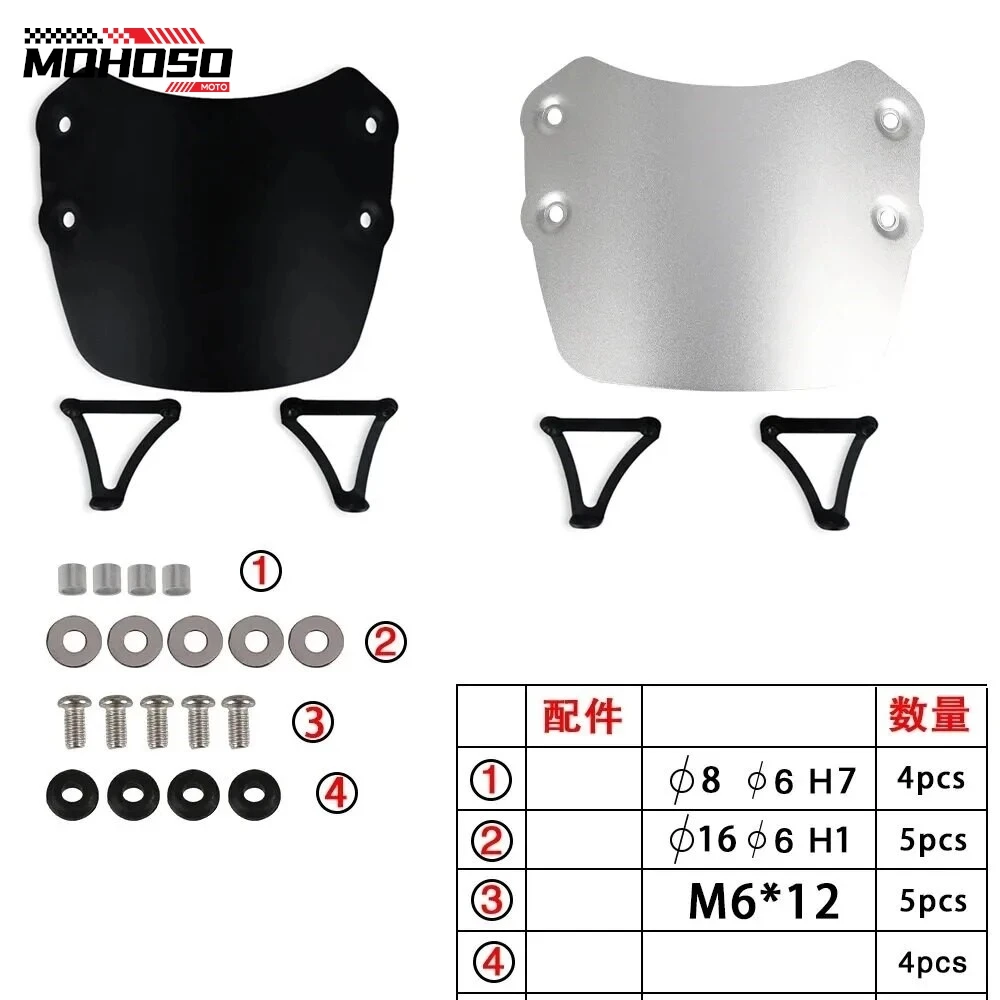 CB1000R CB 650R Motorcycle Windscreen Wind Deflector Guard For Honda CB650R 2019 2020 2021 2022 Accessories Aluminum Windshield