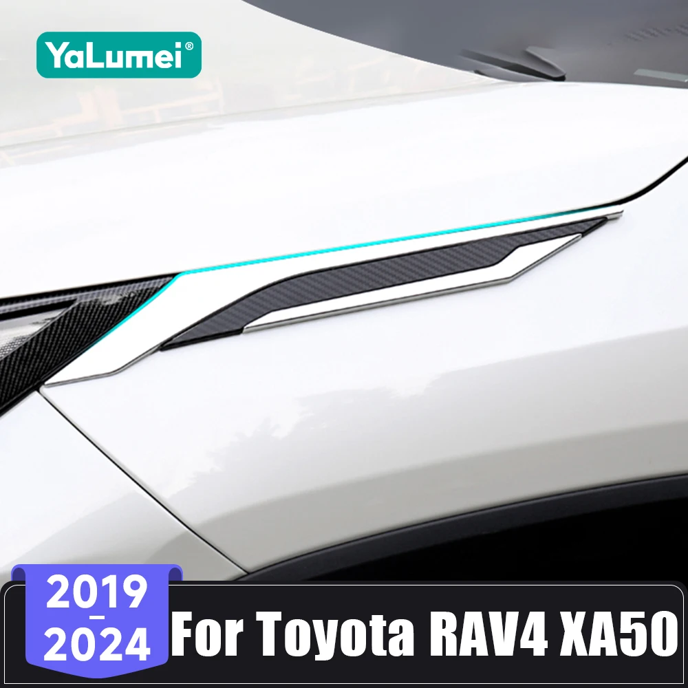 

For Toyota RAV4 XA50 RAV 4 Hybrid 2019 2020 2021 2022 2023 2024 Car Leaf Board Shark Gills Side Trim Sticker Decoration Strip