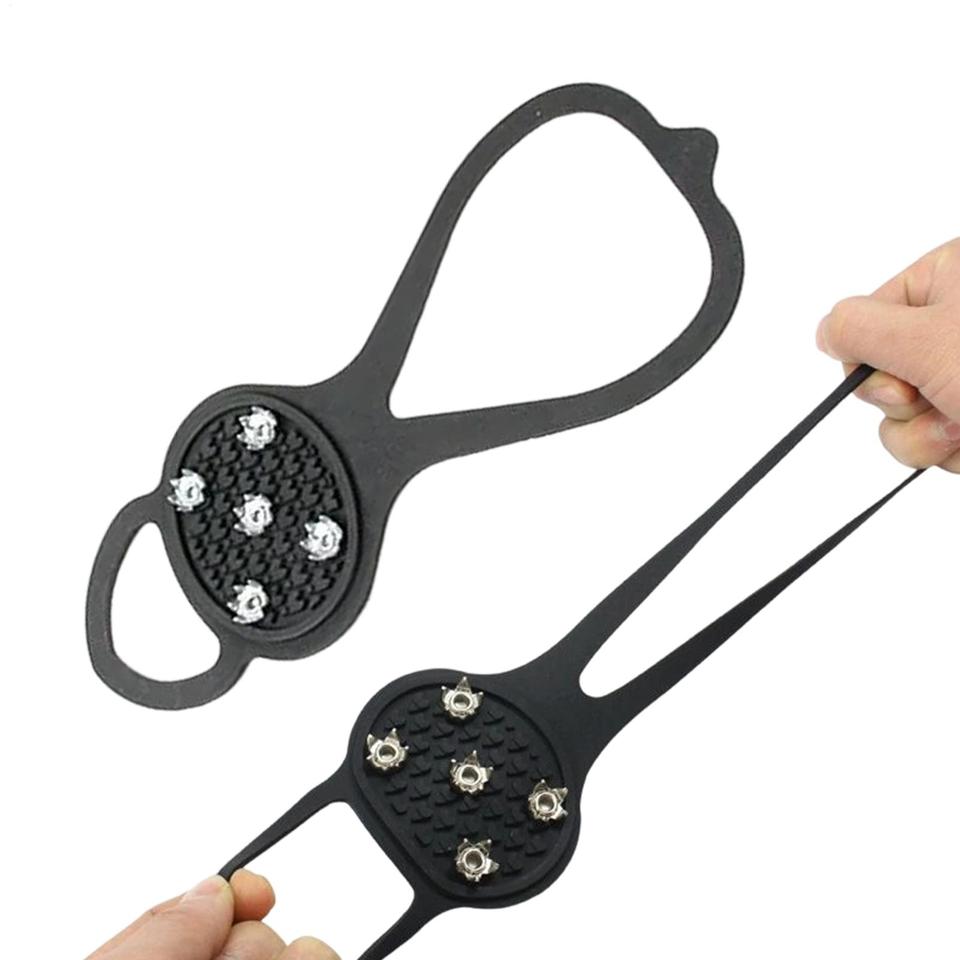  Ice Cleats Anti Slip Snow Traction Crampons Ice Grippers for Shoes for Hiking Fishing Walking Climbing Winter Jogging Running