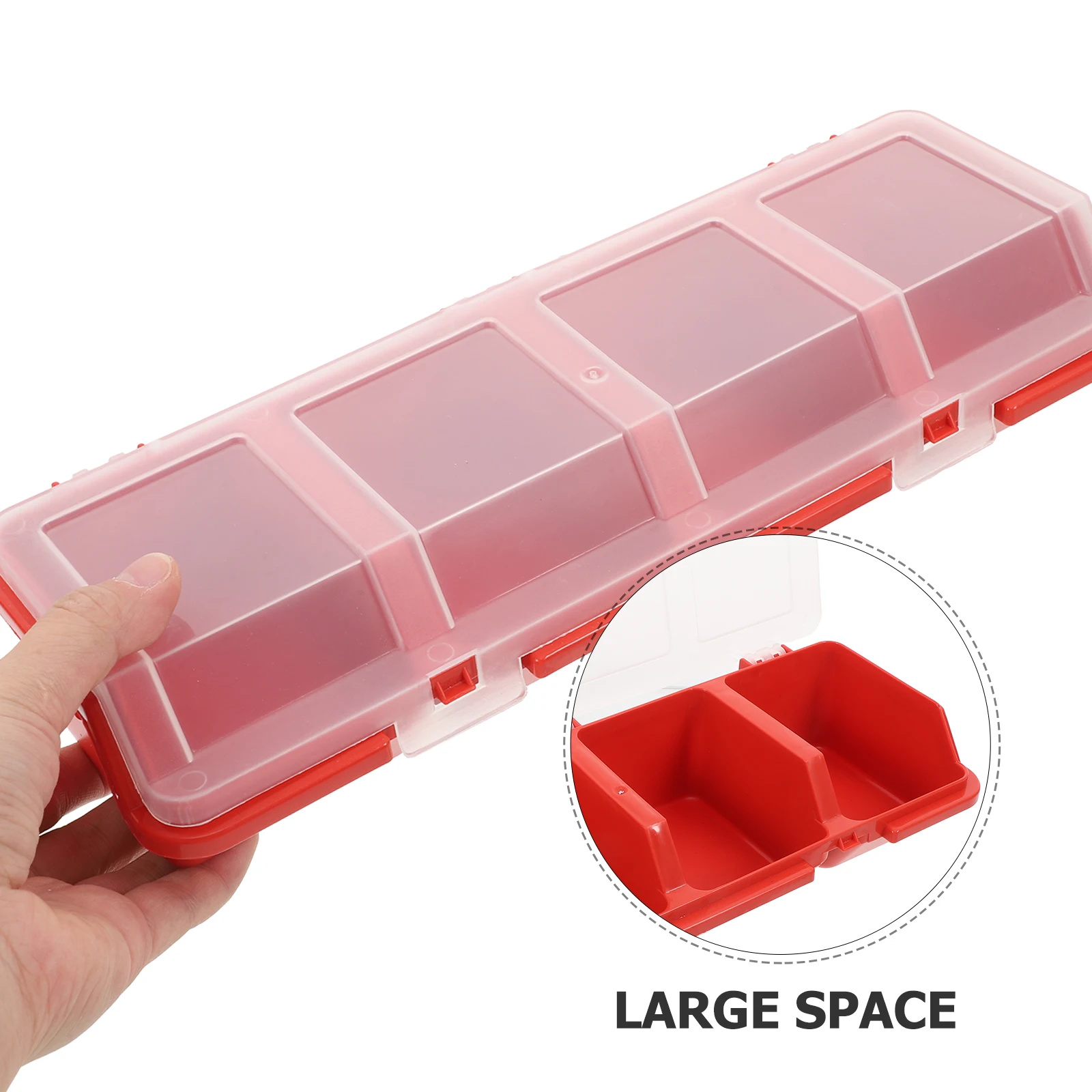 2 قطعة صندوق تخزين الأجهزة تكويم أجزاء صغيرة منظم حافظة المسمار الأظافر المنظم الحرفية توريد تخزين حامل