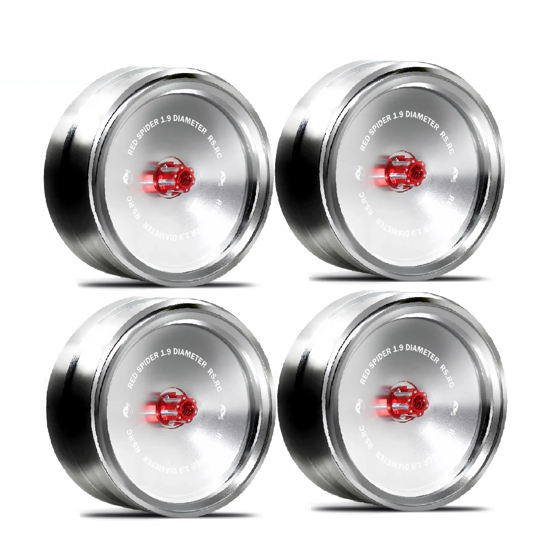 

4pcs Metal 1.9" Retro Beadlock Wheel Rim Wheel Hub for 1/10 RC Crawler Car Axial SCX10 Traxxas TRX4 RC4WD D90 Redcat Gen8