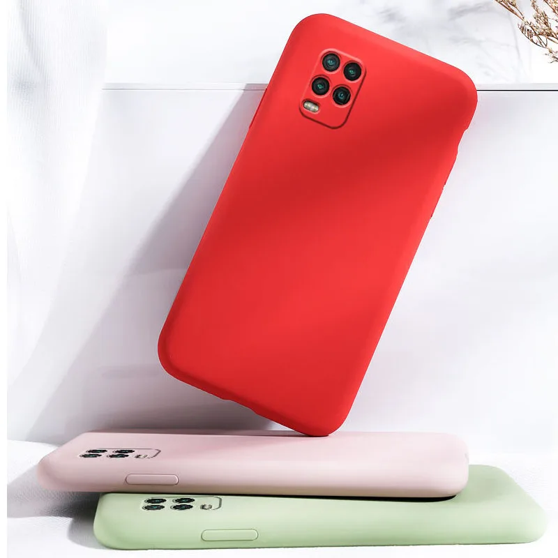 Ricestate Case For Xiaomi Mi10 lite Frosted Shield Phone Cases Xiaomi Mi 10 Ultra Note 10 lite Matte Solid color Soft Back Cover