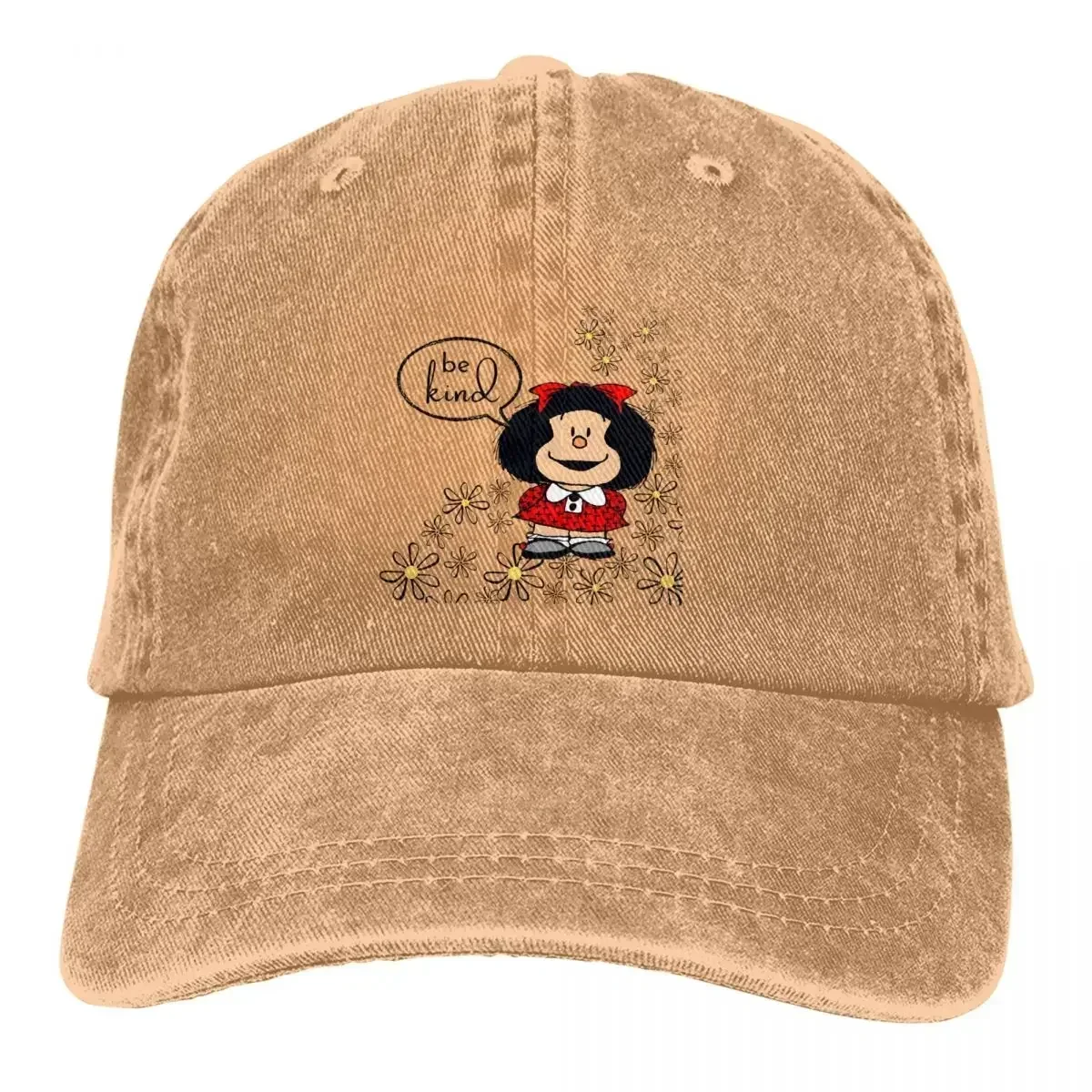 Summer Cap Sun Visor Be Kind Hip Hop Caps Mafalda Cartoon Cowboy Hat Peaked Hats