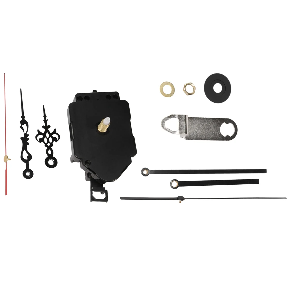 Diy quartzo pêndulo relógio mecanismo de movimento com 2 pares de mãos parede relógio de quartzo ferramenta reparo peças substituição quente