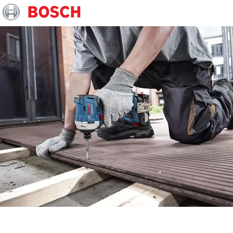 BOSCH GDR 18V-215 Cordless Impact Driver Professional 215 Nm Brushless Impact Drill 1/4