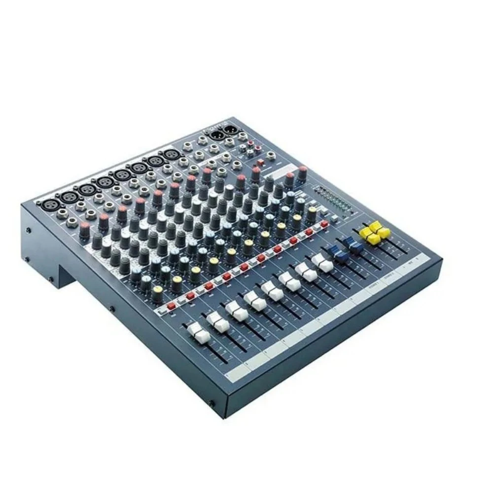 EFX8 Professional 8-Channel USB Audio Mixer DJ Controller with 48V Phantom Power for Live Broadcast and Karaoke