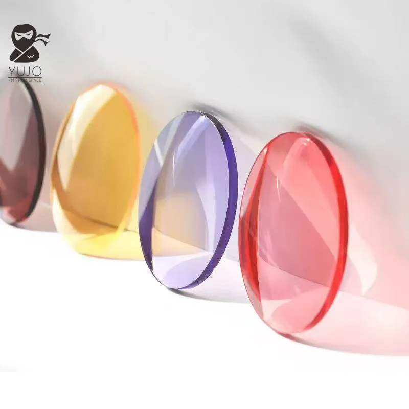 

MR-8 prescription optical reading color anti blue light lens blue, yellow, green, purple, red light gray prescription customized