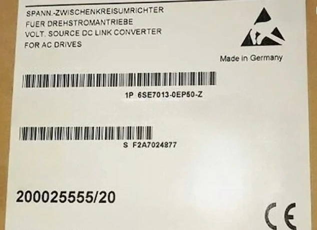 Brand New Original  6SE7013-0EP50-Z Z=G91+C23+F01 Spot Fast Delivery