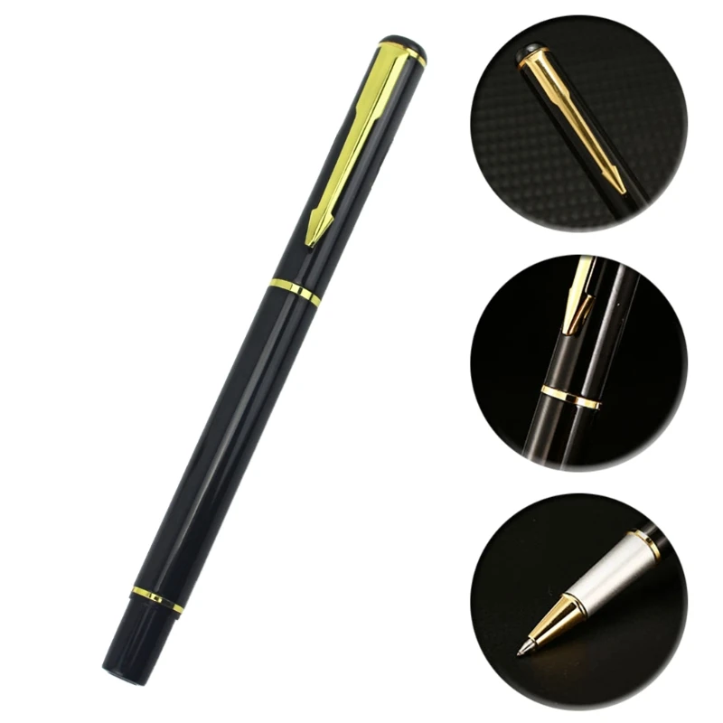 معدن 0.5 مللي متر جل أقلام الحبر الأسود الأعمال مكتب توقيع القلم محايد علامة هدية