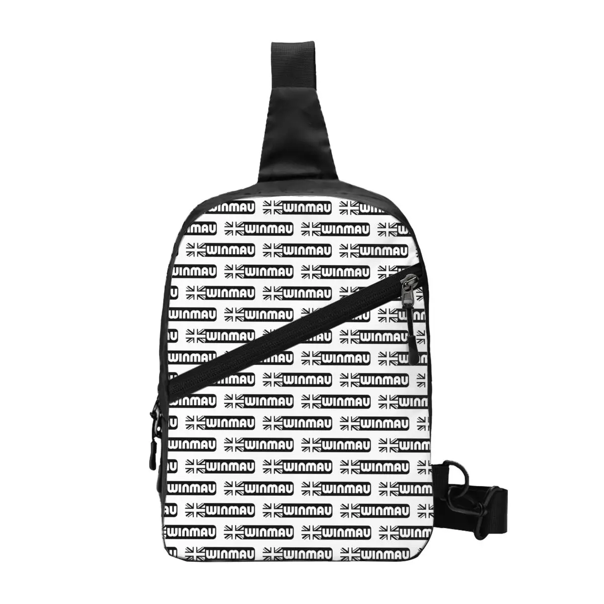 

Custom Winmaus Logo Dart Board Sling Chest Bag Crossbody Shoulder Backpack for Men Travel Hiking Daypack