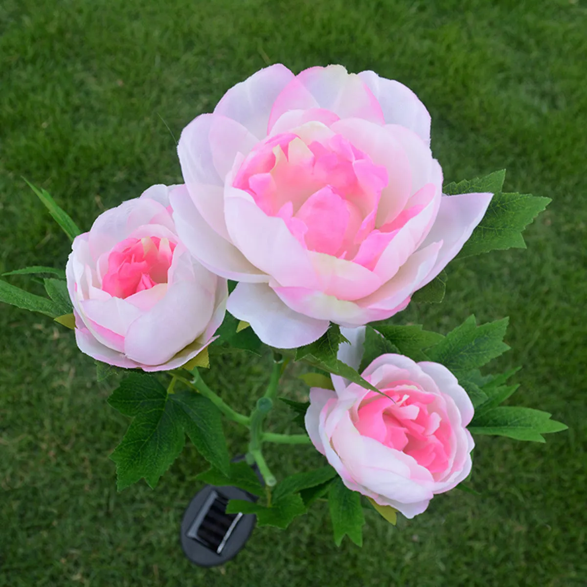 

3 Head Peony Flower Solar Light Creative LED Outdoor Garden Lawn Lights Automatic on Off Flowers Solar Lights Outdoor
