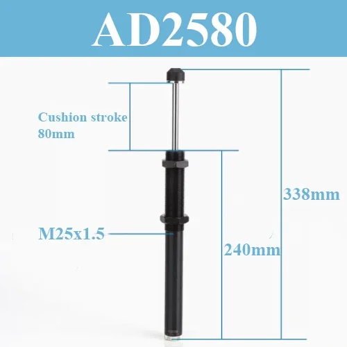 AD1410 AD1412 AD1416 AD1420 AD2016 AD2020 AD2025 AD2050 AD2580 AD1620 AD Adjustable Shock Absorber Hydraulic Oil Pressure Buffer