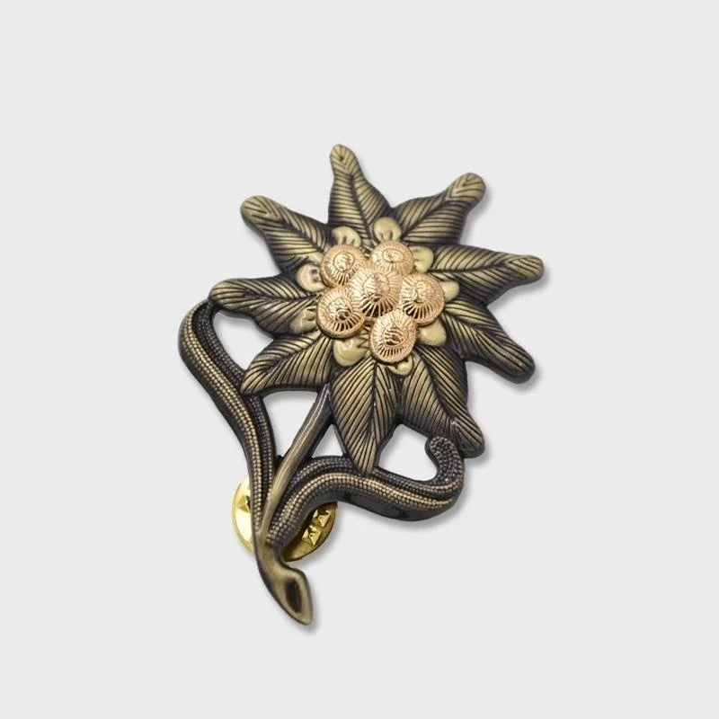 1 قطعة خمر النمسا الألمانية جبال الألب إديلويس شارة بروش كأس شارة موحدة الملحقات #5