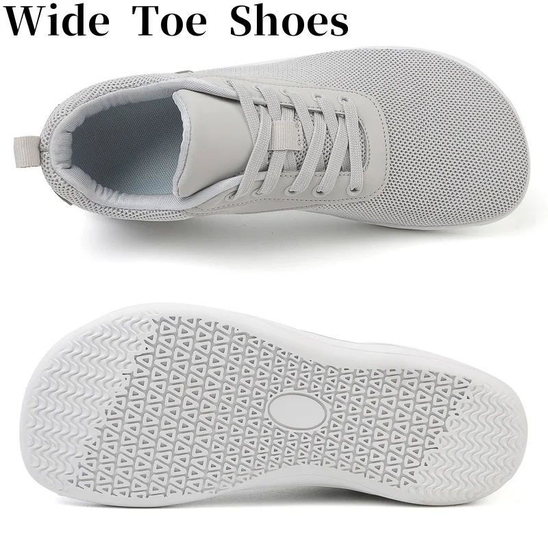 Men/Women Walking Shoes Wide Toe Barefoot Shoes Minimalist Zero Drop Shoes Breathable Fashion Sneakers