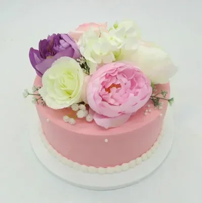 Cake model Flowers manual simulation Birthday Cake model tool Plastic model Window Show Shooting props Wedding decoration