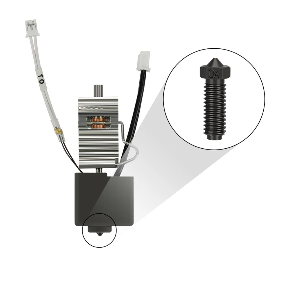 Efficient Hot End Kit with Heat Sink for Kobra 3 Compatible with a Variety of Filaments for Diverse Printing Needs