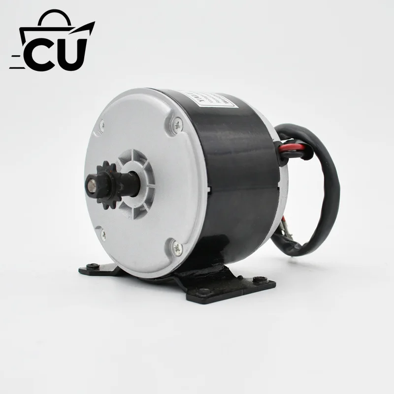 MY1016 High-Speed Brushed Motor 250W/300W/350W 12V/24V/36V with Chain Sprocket for Electric Bike/Scooter/Tricycle Conversion Kit