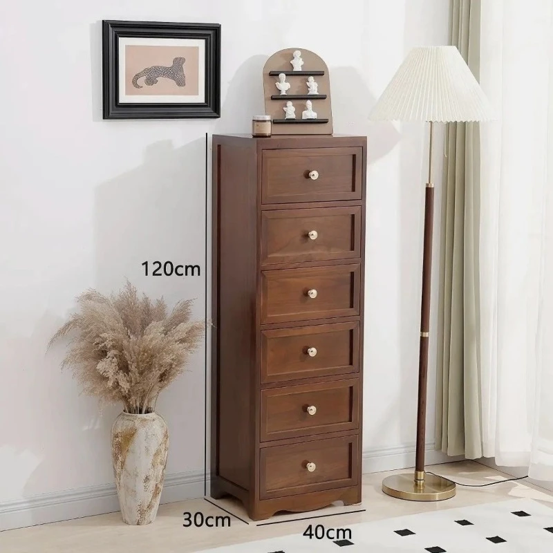 All solid wood cabinet drawer type simple modern bedroom bedside storage locker