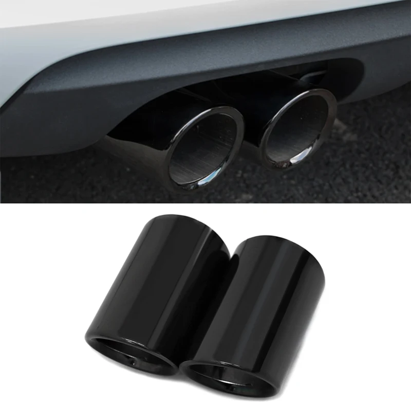 2 Teile/los Auspuff Tipps Für Audi A4 A3 Q5 Edelstahl Auto Auspuff Spitze Endrohr Auspuff Trim Auto Zubehör