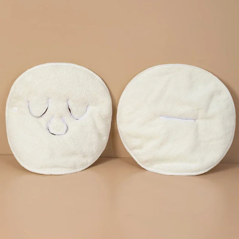 أقنعة مناشف الوجه المضغوطة الساخنة والباردة القابلة لإعادة الاستخدام - جهاز بخار الوجه المرطب للعناية بالبشرة الساخنة والباردة، ناعمة ولطيفة