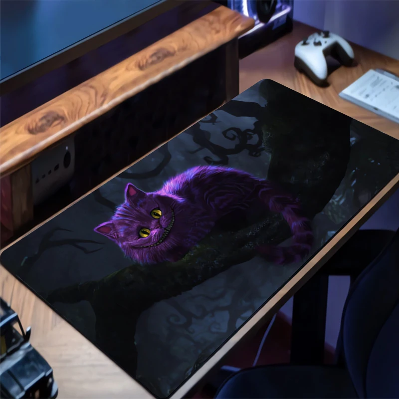 

Mouse Pad Large C-cheshire Cat Alice In Wonderland Gamer Pads Gaming Desk Protector Laptops Mousepad Deskmat PC carpet Mousepad